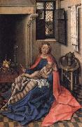 Robert Campin, Virgin and Child at the Fireside